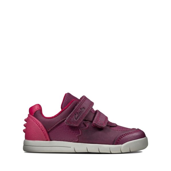 Clarks Girls Rex Quest Toddler Casual Shoes Berry Combi | USA-865731